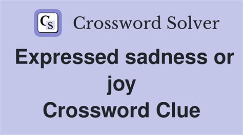 crossword clue joy|joy crossword clue 9 letters.